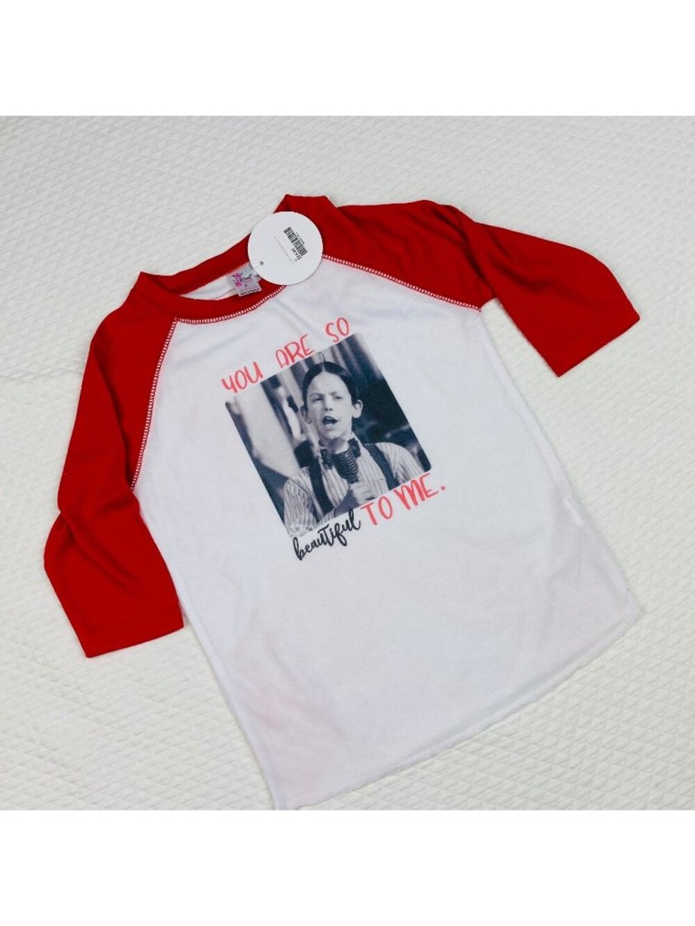 Laughing Giraffe You Are So Beautiful To Me Alfalfa Shirt Top Boy Girl size 4T